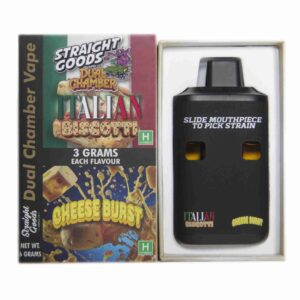 Straight Goods – Dual Chamber Vape – Italian Biscotti + Cheese Burst (3 Grams + 3 Grams) product image