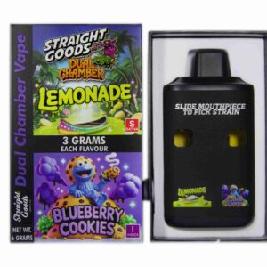 Straight Goods – Dual Chamber Vape – Lemonade + Blueberry Cookies (3 Grams + 3 Grams) product image