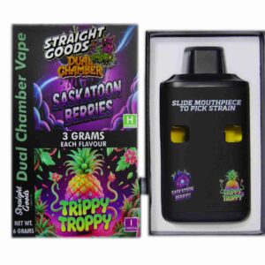 Straight Goods – Dual Chamber Vape – Saskatoon Berries + Tripy Tropy (3 Grams + 3 Grams) product image