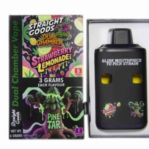 Straight Goods – Dual Chamber Vape – Strawberry Lemonade + Pine Tar (3 Grams + 3 Grams) product image