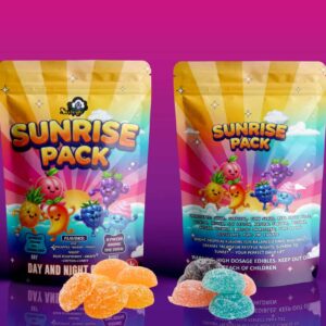 Sky High Edibles – Day and Night Gummies – Sunrise Pack (900mg THC : 300mg CBD) product image