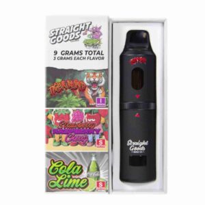 Straight Goods – Triple Chamber Vape – Tiger Blood + Strawberry Raspberry Cherry + Cola Lime (3 Grams + 3 Grams + 3 Gram) product image